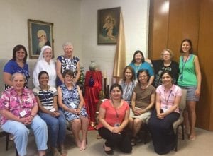 Members of the Schoenstatt Mothers' Branch gathered for a meeting