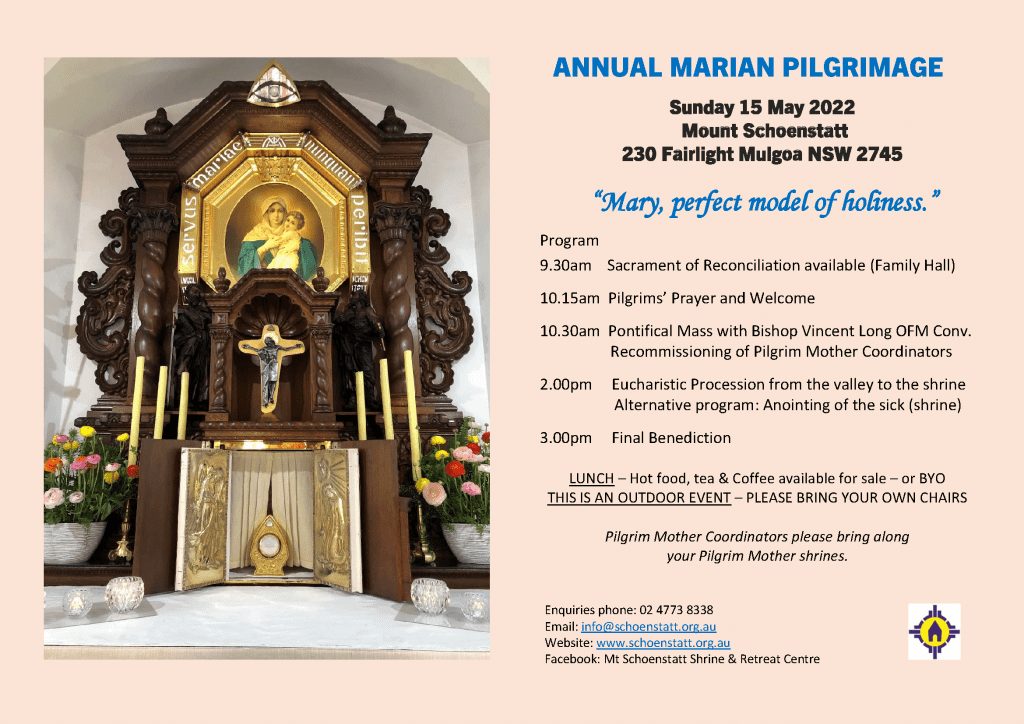 Event flyer: Annual Marian Pilgrimage