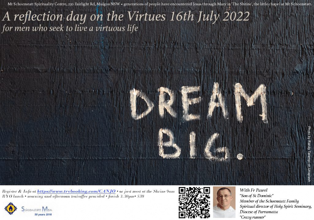 Event flyer: Reflection Day on the Virtues