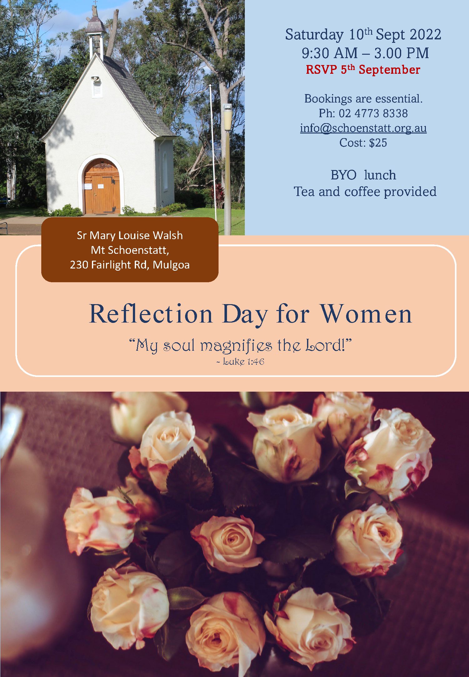 Promotional image for Reflection Day for Women