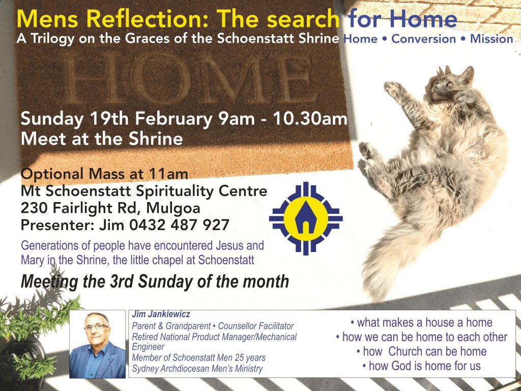 Promotional image for Men's Reflection Day - The Search for Home