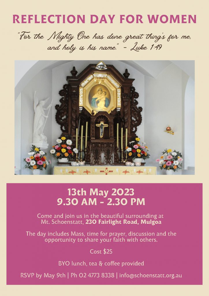 Event flyer: Reflection Day for Women