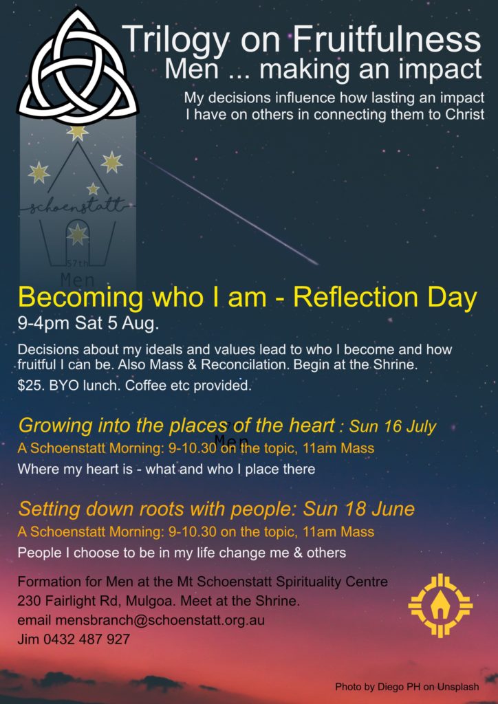 Promotional image for Men's Reflection Day
