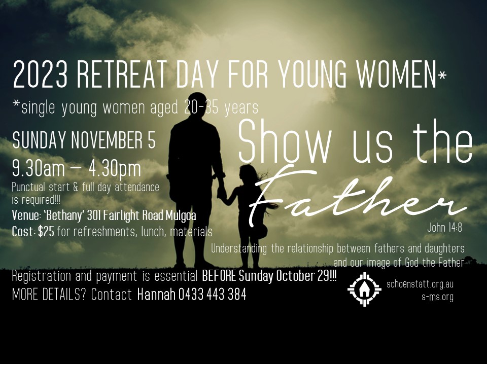 Event flyer: Retreat Day for Young Women