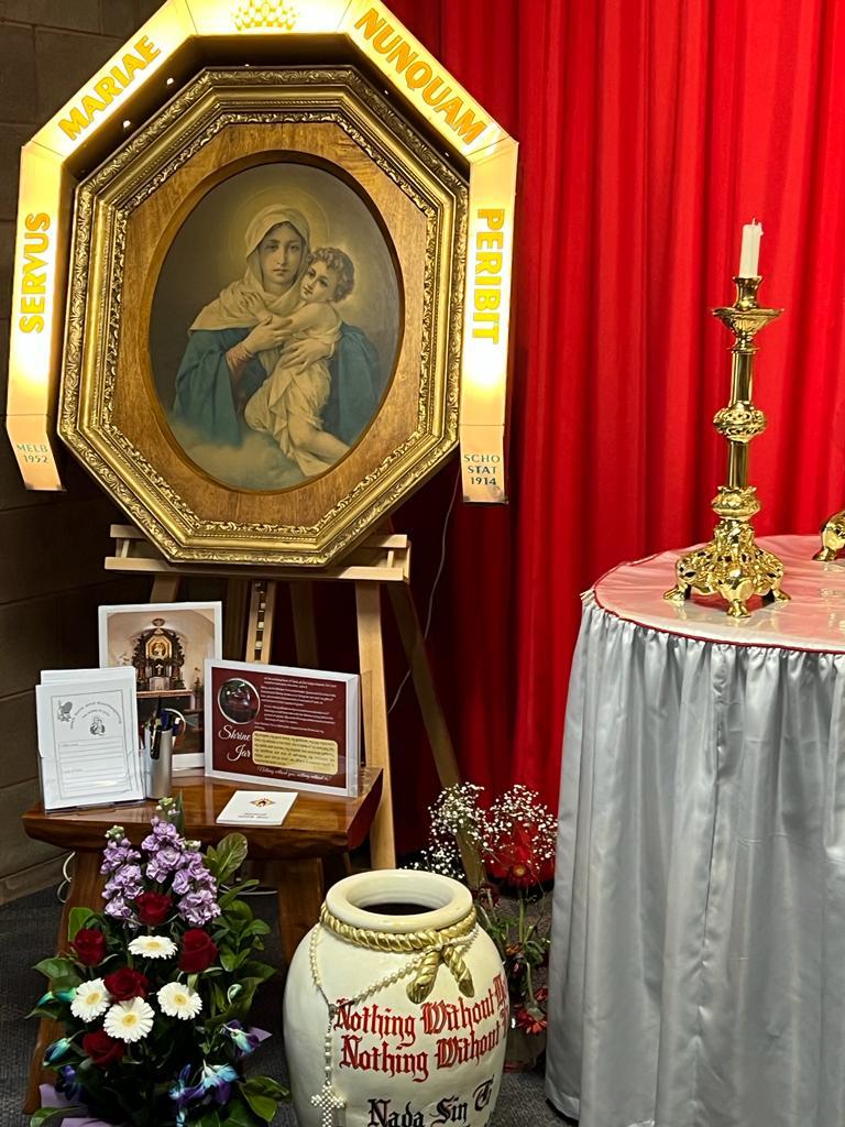 The Mother Thrice Admirable picture in the Divine Mercy Chapel at St Luke's Parish, Wantirna