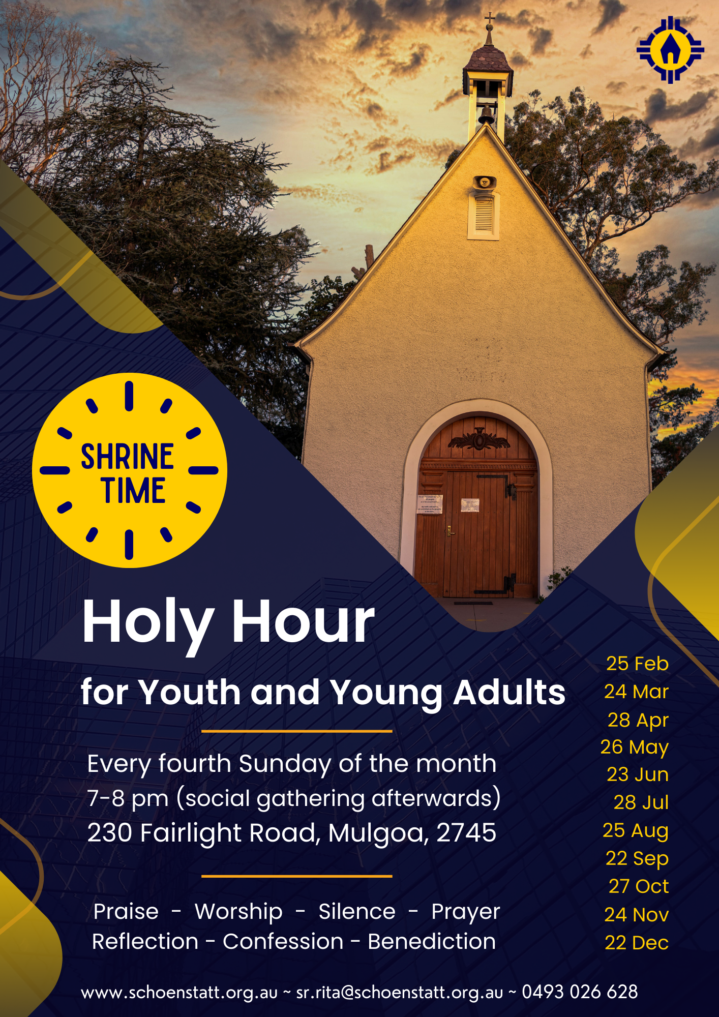 Promotional image for Shrine Time - Holy Hour for Youth & Young Adults