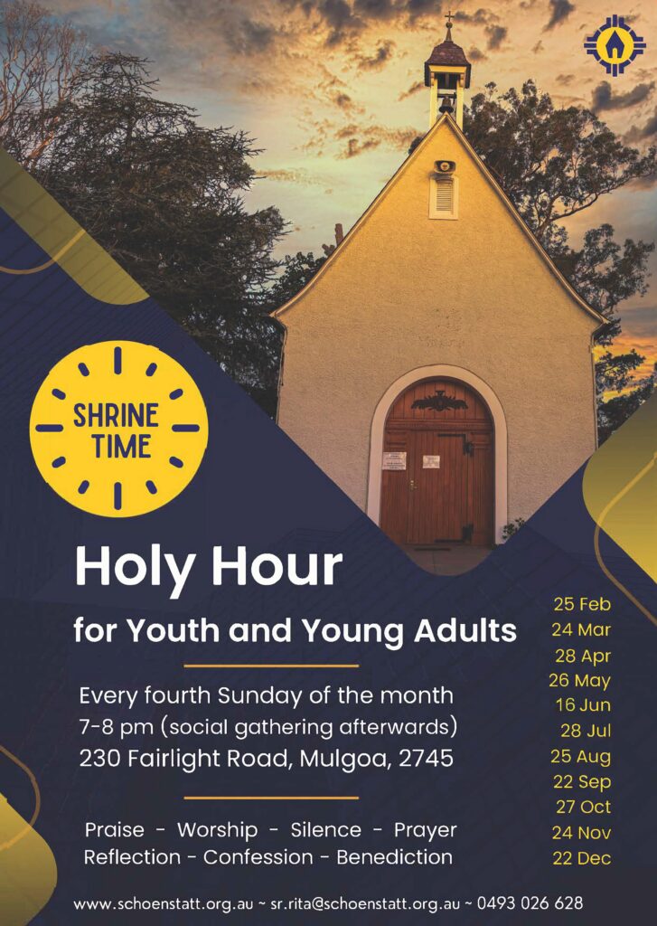 Promotional image for Shrine Time - Holy Hour for Youth & Young Adults