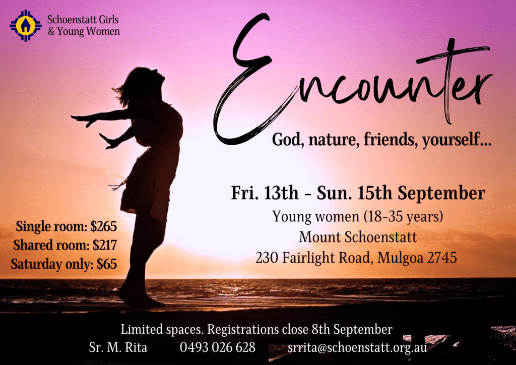Promotional image for Encounter Weekend Retreat for Young Women (18-35 Years)