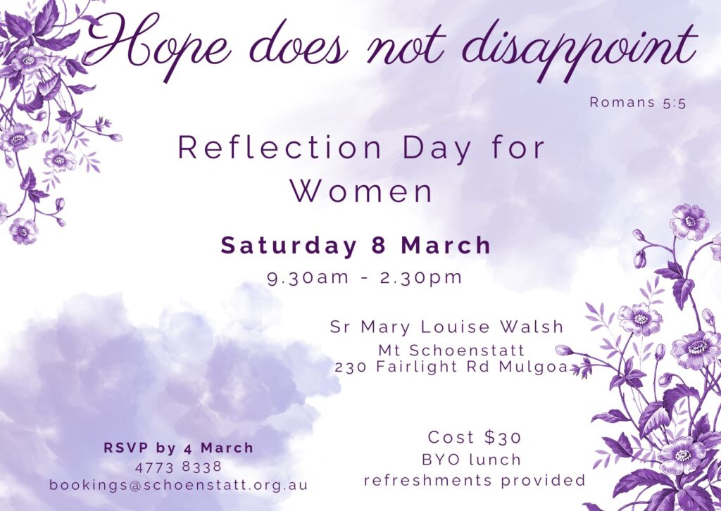 Promotional image for Reflection Day for Women
