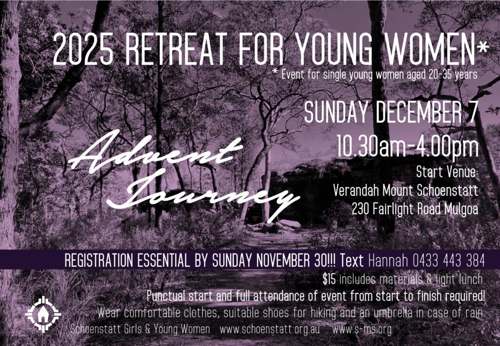 Promotional image for Advent Journey 2025 Retreat for Young Single Women (ages 20-35 Years)