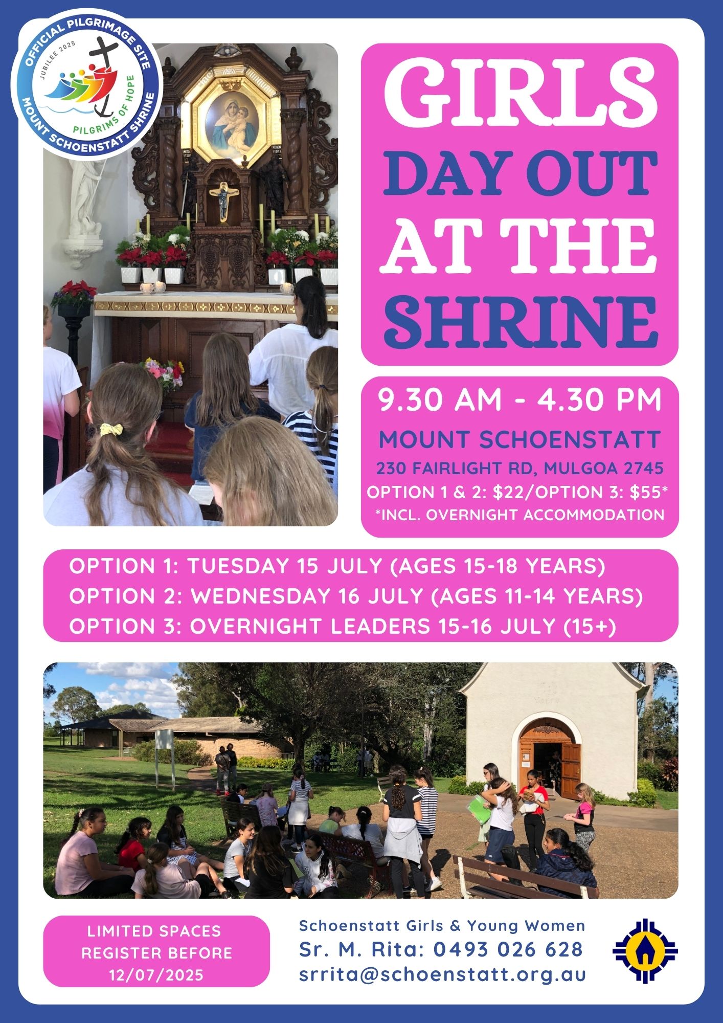 Promotional image for Girls Day Out at the Shrine (ages 15-18 years)