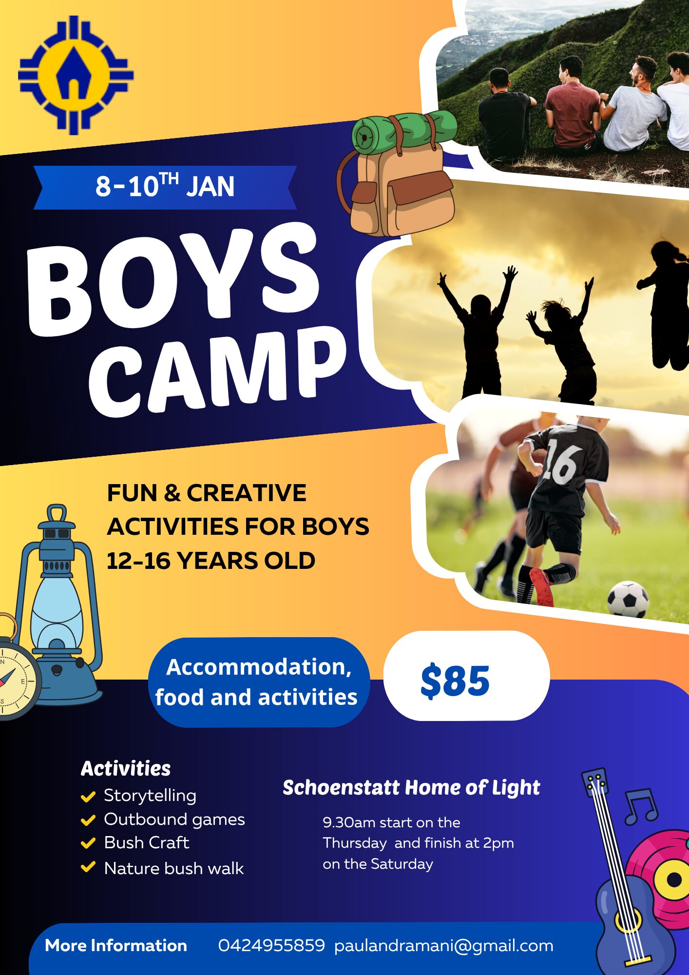 Promotional image for Schoenstatt Boys Camp