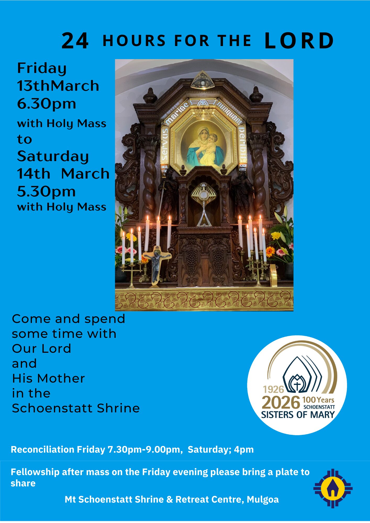 Event flyer: 24 Hours for the Lord