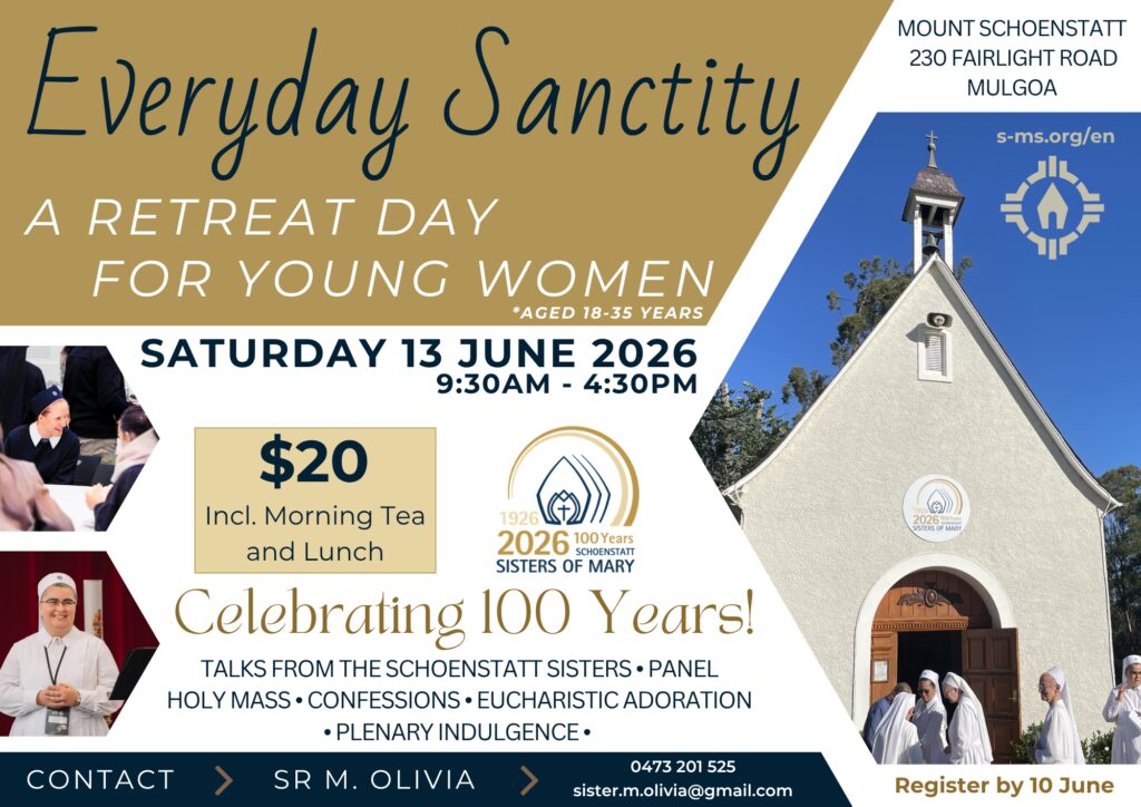 Promotional image for Everyday Sanctity - A Retreat Day for Young Women