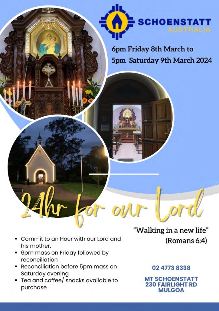 From the February 2024 Schoenstatt newsletter